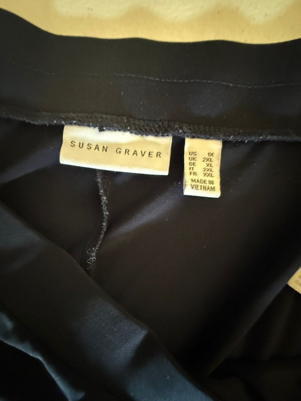 Susan Graver, Black Pants, 1X